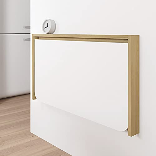 ADASP Wand Klapptisch, Klapptisch für kleine Räume, Esszimmer, Arbeitszimmer, Küche, Wandmontage, Multifunktionell, Platzsparend, 65*50cm/25.6*19.7inch, Walnuss