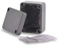 BOXEXPERT Kunststoff Gehäuse 65x50x35mm IP65 Serie Elbe ABS Schaltschrank Verteilerkasten Installationsgehäuse RAL7035 lichtgrau