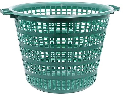 Agrarflora Gartenkorb 50kg, rund, Ø540x410mm - Laubkorb aus Recycling-Kunststoff - stapelbarer Allzweckkorb für Haus & Garten - Obstkorb, Erntekorb, Haushaltskorb - Hohe Stabilität - Made in Germany