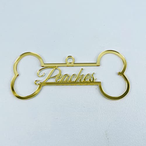 Personalisierte Weihnachtsschneeflocke Ball Benutzerdefinierte Geschenk Ornamente Verschiedene Namen Kugeln Weihnachtsbaum Dekoration Spiegel Gold Tags-Spiegel Gold 5,1Stk