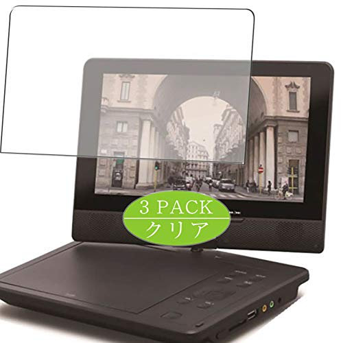 ノーブランド品 VacFun Lot de 3 Clair Film de Protection d'écran, compatible avec Revolution 9 Portable DVD Player, Film Protecteur Screen Protector (non vitre verre trempé) NewVersion