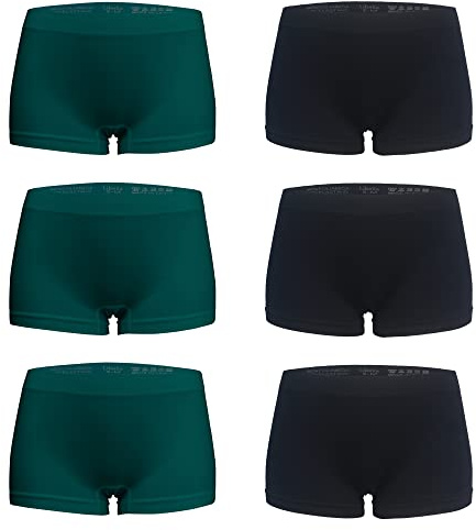 Libella 6er Pack Damen Panties Boxershorts Mikrofaser ohne Seitennähte 3908