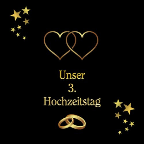 Unser 3. Hochzeitstag Lederhochzeit Fotoalbum & Gästebuch Lederne Hochzeit Hochzeitstagebuch Geschenkidee Hochzeitsalbum Erinnerungsbuch ... 100 Seiten Bullet Journal Notizbuch 004