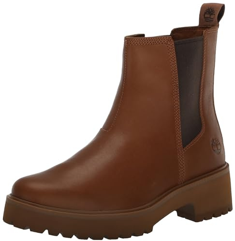 Timberland Damen Carnaby Cool Basic Chelsea Boot, Rust Full Grain, 39 EU Weit