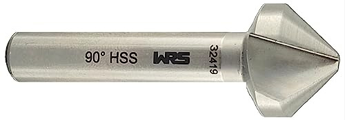 WRS - Fresa conica DIN 335/C, HSS, design di precisione, made in Germany, con 3 tagli, angolo di taglio a 90°, dimensioni nome: 11,5 mm Ø