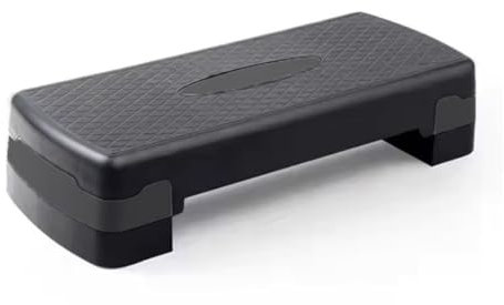 KARAN KING Fitness Stepper for Home & Gym, Cardio, Weights, Yoga, Workout – Adjustable 2 Step Level Heights (10,15 cm) – Perfect Equipment Accessory Set for Fitness Routines (Black)