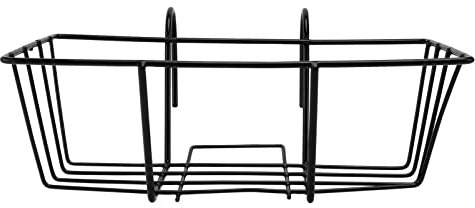 BESPORTBLE Portafiori da Ringhiera in Ferro Battuto Antiruggine, Mensola Sospesa Decorativa per Piante da Balcone, Supporto Porta Bonsai Resistente Finitura Liscia e Design Elegante