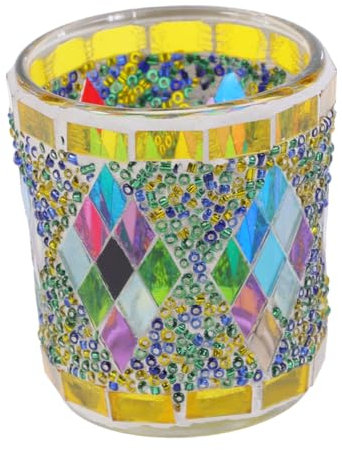 Cabilock Jarrón De Vintage Portavelas Decorativo para Decoración De Hogar Fiestas y Bodas Reutilizable