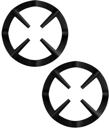 ZBHDEYG Lot de 2 plaques de cuisson pour cafetière et cuisinière, réducteur de bague de gaz, support de cuisinière à gaz, support de poêle, couvercle de cafetière