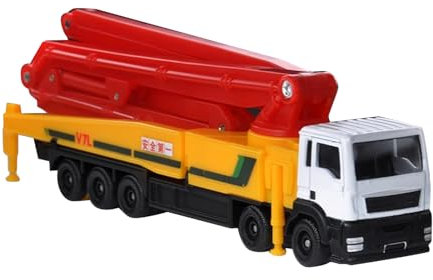 MOUDOAUER Zinc Alloy Concrete Pump Truck Diecast Model 1:100 Model Car Kid Toy for Present Colletion
