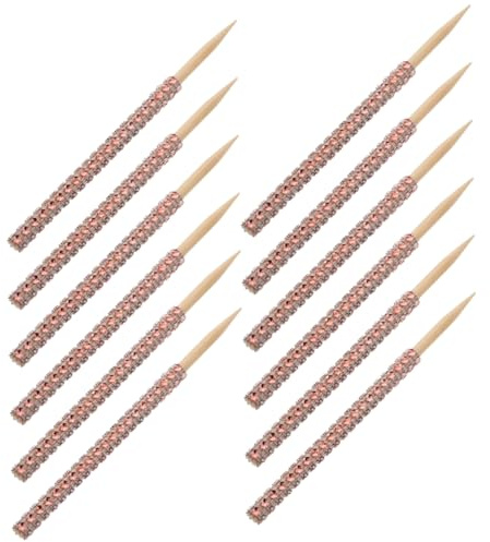 Ciieeo 64 Piezas Palo de Manzana Bastones de Madera spatium brocheta de Postre Dulce brocheta de Manzanas de Postre decoración pastelitos palitos de Chocolate Palo de de Madera