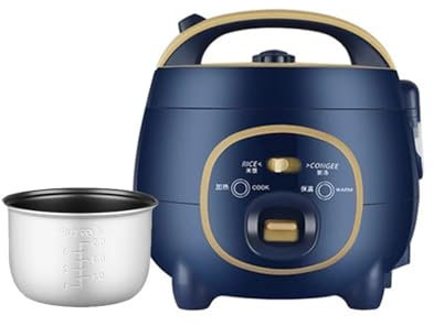 Ollas arroceras Olla arrocera eléctrica for el hogar, Mini vaporera multifunción de 1,8 L for calentar alimentos, olla de cocina automática inteligente for sopa y comida Máquina para hacer arroz