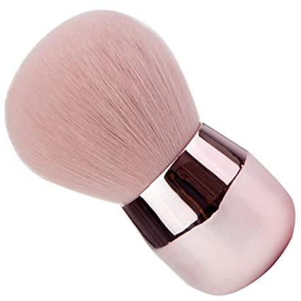 BELLIFFY Pink Foundation Powder Brush Mushroom Shape Even Application for Blush Home Use Style