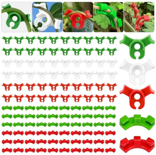 SUFANG 120 Stück Pflanzenbieger Pflanzentrainer für Niedrige Belastung 90 Grad Low Stress Training Clips Plant Training Biege Clips Zum Biegen von Pflanzenstämmen und Ändern der Wuchsrichtung