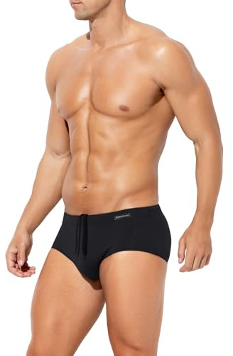 Mauro Kane Costume Slip Uomo Costumi Piscina Costume da Bagno Mare con Regolabile Coulisse Swim Brief Spiaggia Surf