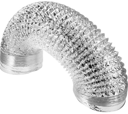 Lurrose Conduit De Flexible Tuyau Échappement Pour Cuisine Installation Facile Et Durable Tuyau De Ventilation Pour Poêle Et Sèche Linge