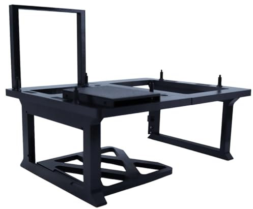 PC Test Bench avec support GPU, fente SSD 2,5, matériau PETG, gris/noir (noir)