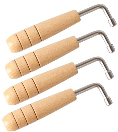 VANZACK 4 Stück Leierschlüssel Harfenstimmwerkzeug Aus Hochhartem Material Präziser Instrumentenschlüssel Für Leierharfen Tragbares Tuningzubehör Für Musiker