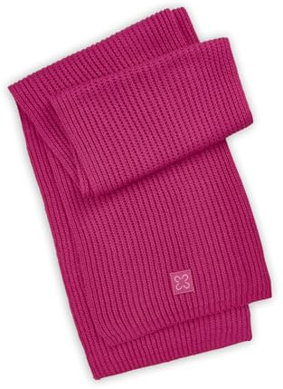 CODELLO KNITTED SCARF ACRYL/WOOL SOLID pink - 30X190CM