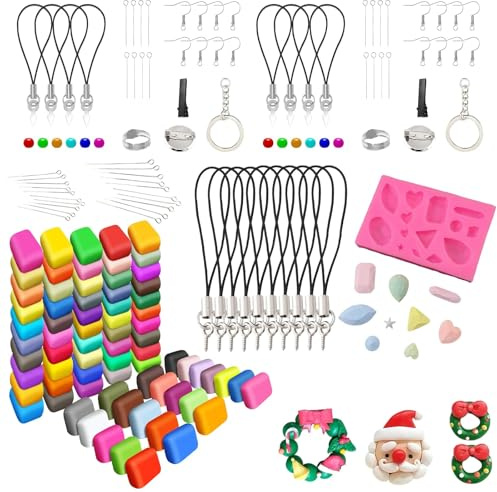 Air Dry Clay Air Dry Ultra Light Magic Clay, No-Toxic Modeling Clay & Dough,Polymer Clay Modelling Kit – 72 Colours Air Dry Clay Set for Adult with Sculpting Tools & 82 DIY Accessories – Soft Non-