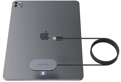 LULULOOK Cargador inalámbrico magnético para iPad Pro de 11 Pulgadas (1st/2nd/3rd/4th), iPad Air de 11 Pulgadas (M2/M3/M4) y iPad Air de 10,9 Pulgadas (4th/5th), 18 W de Carga rápida Smart Connector