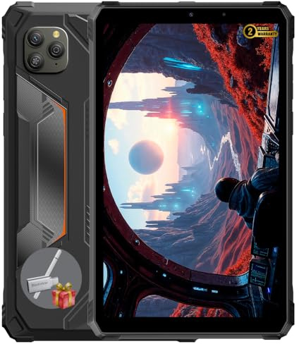 Blackview Active 5 | 8,68 90Hz | 24GB RAM + 128GB (2TB) | Nero | Tablet Rugged | Android 15 | 16MP + 13MP | 6600mAh | NFC | GPS | LTE | Dual SIM | Garanzia di 2 anni