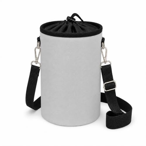 Fuonmka Premium Peg Bag, Large Peg Bag with Closing Cord and Shoulder Strap, Storage for up to 200 Pegs, Indoor Outdoor Pegs Organizer Storage Use, Grey