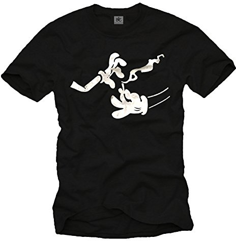 Makaya Swag T-Shirt Homme Mickey on Dope Noir S-XXXL