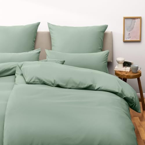 Blumtal Copripiumino Singolo 155x200 e Federa 50x80 - Set di Lenzuola in microfibra extra morbida certificata Oeko-Tex, Set Copripiumino Singolo con 1 Federa - 2 pezzi - Verde Chiaro