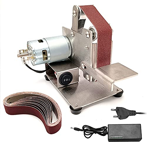 Sunydog Meuleuse multifonctionnelle Mini ponceuse à bande électrique bricolage polissage rectifieuse coupe-bords affûteuse