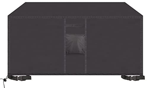 Rectangle Housse de Meuble 152x104x74cm,Anti-UV Bâche de Protection de Table Jardin Protection Contre Le Froid Housse de Protection ​Imperméable 420D Oxford pour Canapé,Noir