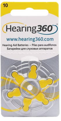 30 pilas modelo 10 amarillo (PR70) – 5 paquetes de 6 baterías para audífonos 1,45 V – Pilas acústicas Rayovac Varta Extra