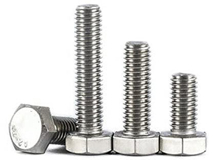 LAZIRO 2 Stück M7 304 Edelstahl Sechskantschraube Außensechskantschrauben 1,0 mm Abstand 10 mm-50 mm Länge (Size : M7x16mm)