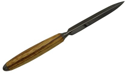 Drechselstube-Hofweller Edler Brieföffner mit Griff aus Edelhölzern, Modell Schwert, Holz handgedrechselt (Zebrano, Gunmetal)