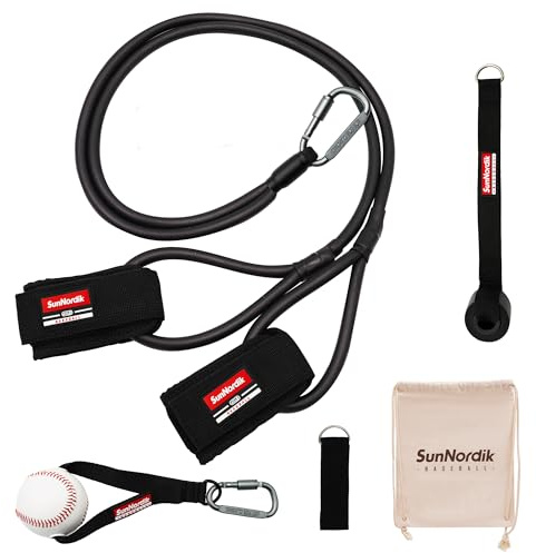 SunNordik Resistance Bands for Baseball Pitchers, Baseball Bands for Improve Arm Strength & Pitching Training, Baseball Training Bands for All Skill Levels