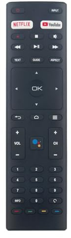 ALLIMITY Röstfjärrkontroll Kompatibel med Dyon TV Movie Smart 32AD, 42AD, 50AD