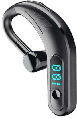 Écouteurs sans Fil Supra-auriculaire, écouteurs antibruit, écouteurs sans Fil résistants à la Transpiration, Basses Profondes, Longue durée de Lecture, écran LED, Crochets d'oreilles, Cyclisme