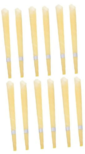 NIYANGLE 12 Stück Aromatherapie Ohrenschmalz Entferner Duftstäbchen mit Bergamotte Duft Umweltfreundlich Sicher für Entspannung Schlafhilfe