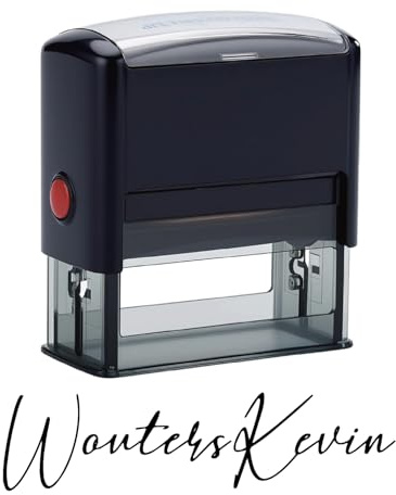 ROSEEKA Personalized Self-Inking Signature Stamp - Custom Name/Initials Design with 6 Ink Color Options | Perfect for Legal Documents, Checks, Paperwork | Large Size for Home, Office & Business Use