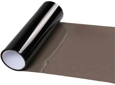 Rouleau De Film Teinté Voiture, Film Teinté Phare Pour Feux Arrières De Voiture, Film De Protection Noir Clair,Découpable, Autocollant Phares, Phares Antibrouillard, 30 X 100 cm, Noir Clair