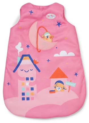 BABY born Moon Sleeping Bag for 43 cm Dolls | Removable duck on a cord, fits 43 cm dolls