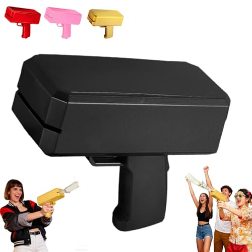 Geld Pistole Shooter mit 100 Fake Geld,Spielzeugwaffen,Geldpistole für Filme, Filmrequisitenpistole, damit es regnet, Geldpistole für Spiel, Filme, Party, Partyspiele, Actionszenen für jeden Anlass.