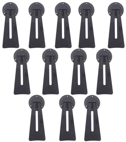 Gadpiparty Soportes para Marcos de Fotos 20 Piezas Negro Plástico Rotación 360° para Escritorio, Portafotos Multiusos Compatible para Hogar, Oficina y Estudio Estilo Varios Estilos
