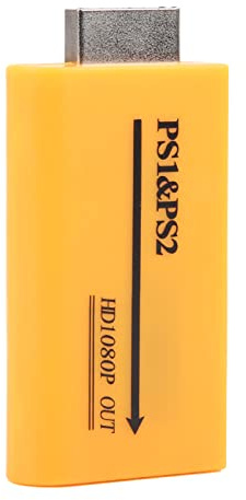Yinhing/Till Video Converter Adapter Högkvalitativ Utgång för Spel Kompakt Storlek 7x3,5x1,5 Cm för Retro Spelupplevelse Stöder 720p/1080p Upplösning