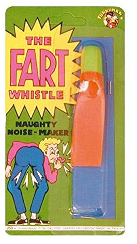 Red & Blue Fart Whistle, 1 Pc. - Fun & Hilarious Novelty Toy, Perfect Accessory for Parties, Festivals, Pranks, & Gag Gift