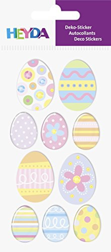 Heyda 203780610 Stick-On's Mix, Motiv: Ostereier