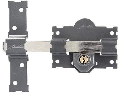 WOLFPACK LINEA PROFESIONAL - Cerrojo b-4 llave 2 lados pasador de 183mm cilindro redondo de 70mm