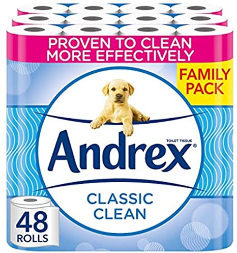 Andrex Toilet Tissue Rolls 40 ROLLS (12 x 4 Packs)