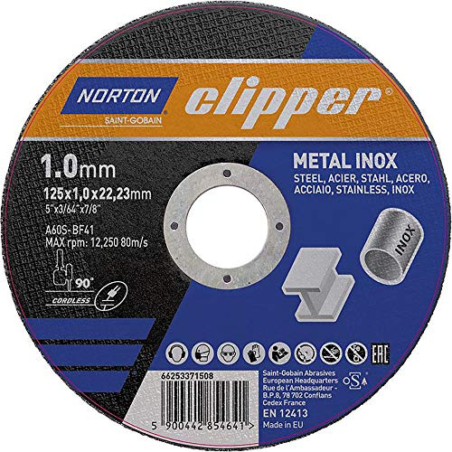 Disque de coupe Metal-Inox A60S-125x1.0x22.23mm