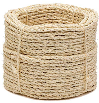La Cordeline Corde Sisal Naturel Ø 6 mm 50 m - Arbre à Chats, Jardin, Bricolage, Corde décoration